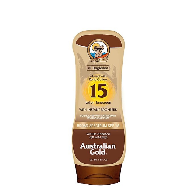 slide 1 of 1, Australian Gold Sunscreen With Instant Bronzers Spf, 8 oz