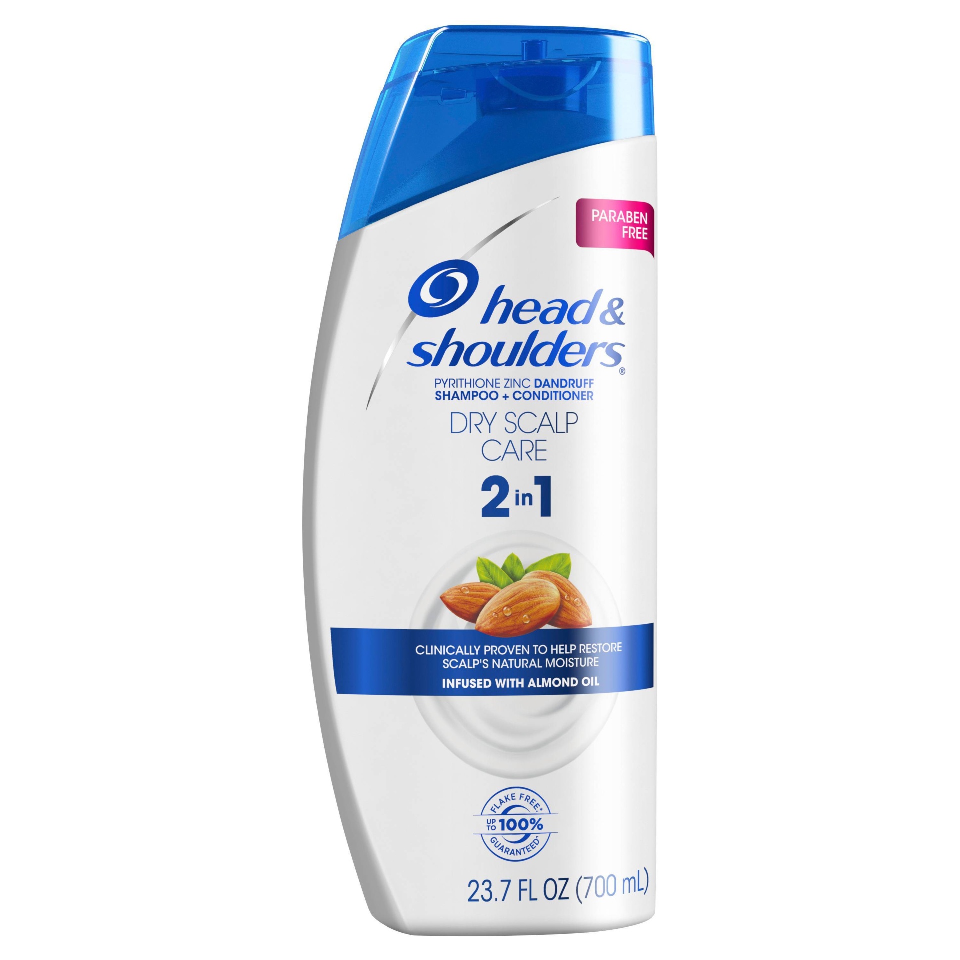 slide 1 of 4, Head & Shoulders Almond Oil Dry Scalp Care 2 in 1 Dandruff Shampoo + Conditioner 24.0 oz, 23.7 oz