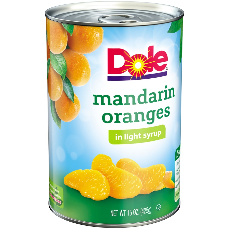 slide 9 of 9, Dole Mandarin Oranges in Light Syrup, 15 oz