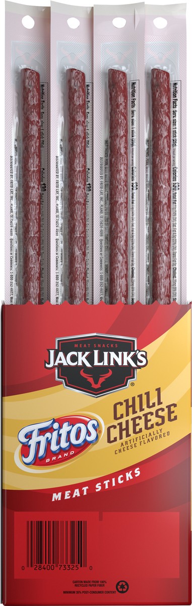 slide 6 of 9, Jack Link's Meat Sticks Fritos Chili Cheese 0.92 Oz, 20 Count, 20 ct