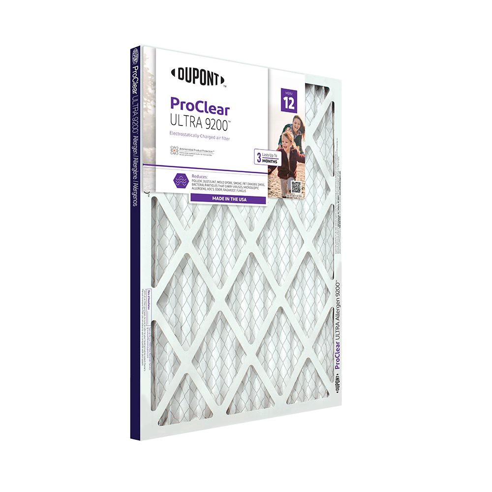 slide 1 of 1, DuPont Pro Clear Ultra Air Filter 12x24x1, 1 ct