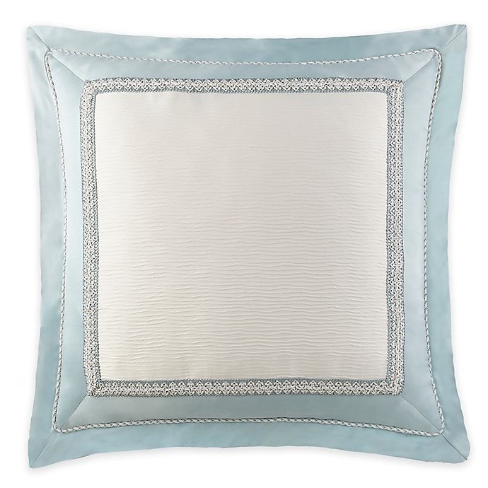 slide 3 of 3, Waterford Jonet Reversible European Pillow Sham - Cream/Blue, 1 ct