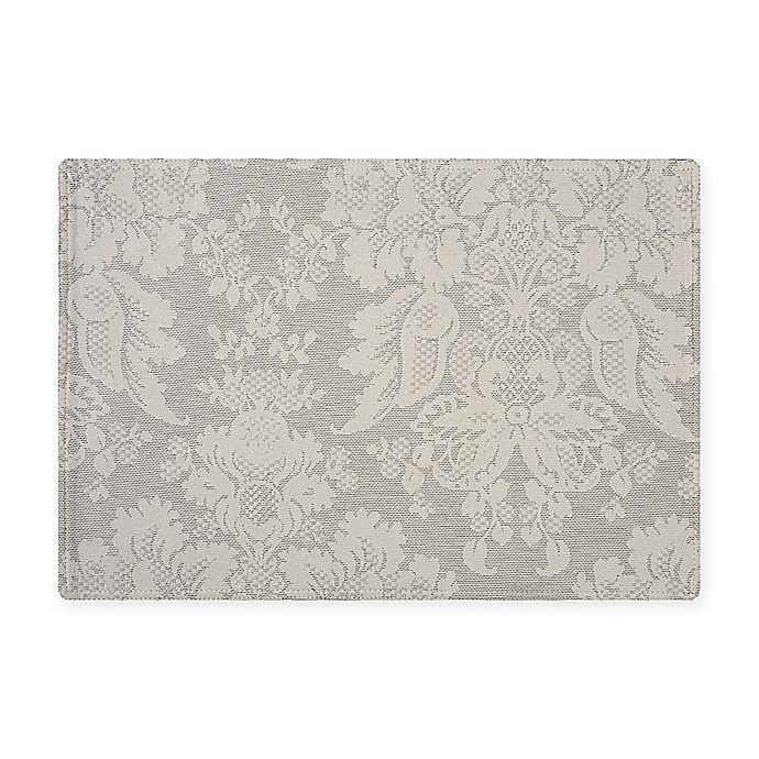 slide 1 of 2, Waterford Linens Berrigan Placemat - Silver, 1 ct