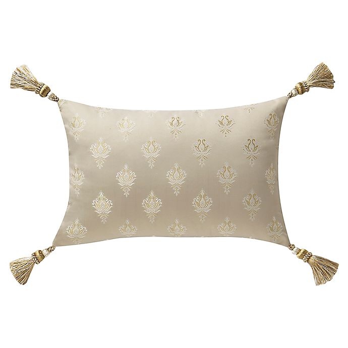 slide 2 of 2, Waterford Annalise Oblong Throw Pillow - Gold, 1 ct