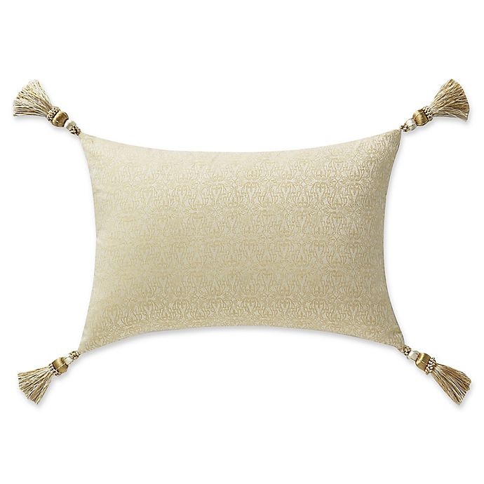 slide 1 of 2, Waterford Annalise Oblong Throw Pillow - Gold, 1 ct