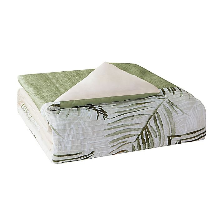 slide 2 of 8, Malibu Full Comforter Set - Light Green, 7 ct