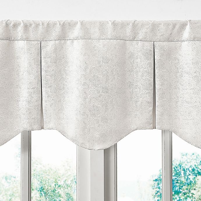 slide 4 of 4, Waterford Lucida Lace Pleated Valance - Ivory, 1 ct