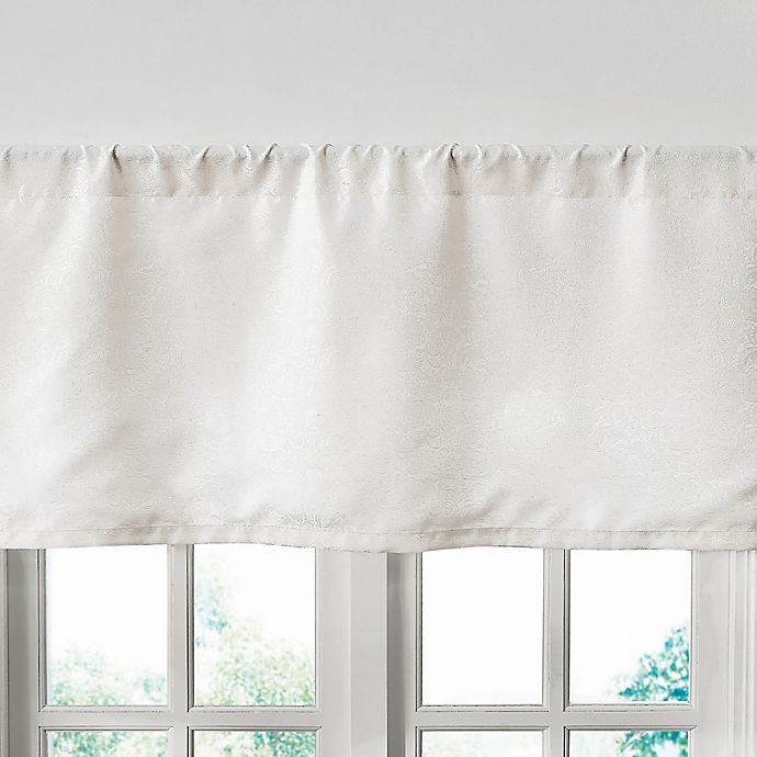 slide 2 of 2, Waterford Lucida Straight Window Valance - Ivory, 1 ct