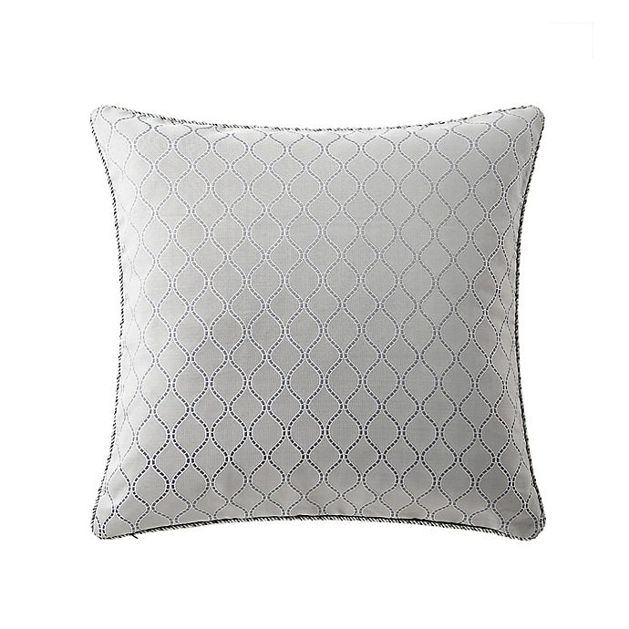 slide 2 of 2, Waterford Baylen Embroidered Square Throw Pillow - Dusty Blue, 1 ct