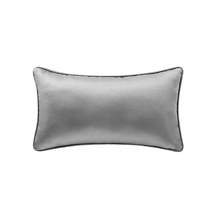 slide 2 of 2, Waterford Vernon Embroidered Oblong Throw Pillow - Grey, 1 ct