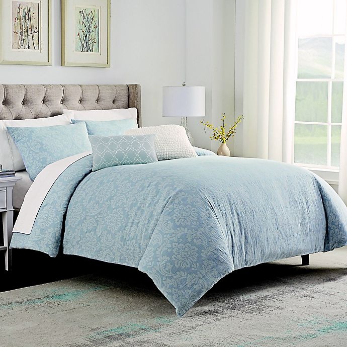 slide 2 of 7, Waterford Reilly Full/Queen Comforter Set - Blue, 5 ct