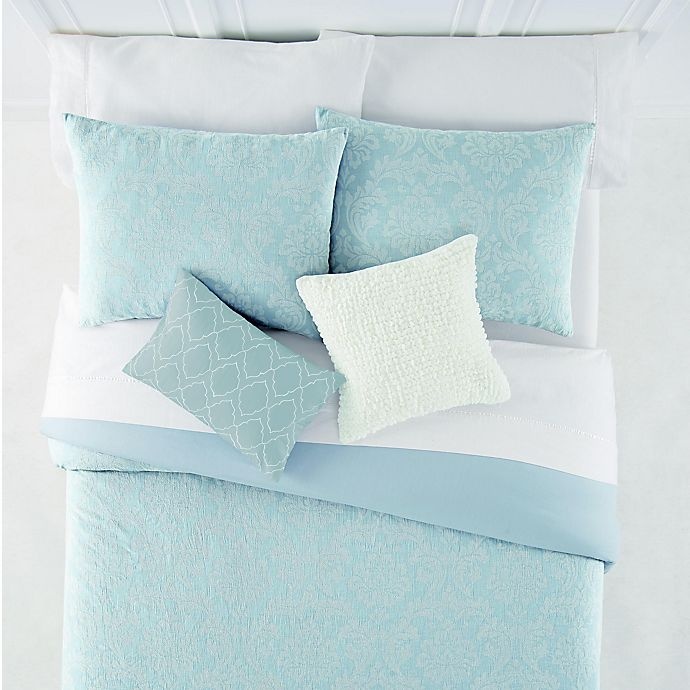 slide 3 of 7, Waterford Reilly Full/Queen Comforter Set - Blue, 5 ct