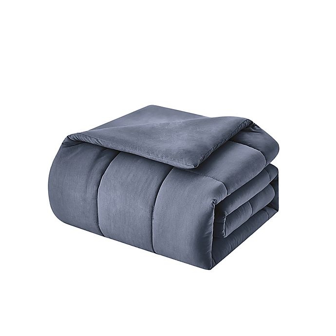 slide 5 of 6, Wamsutta Lustleigh Washed King Comforter Set - Navy, 7 ct