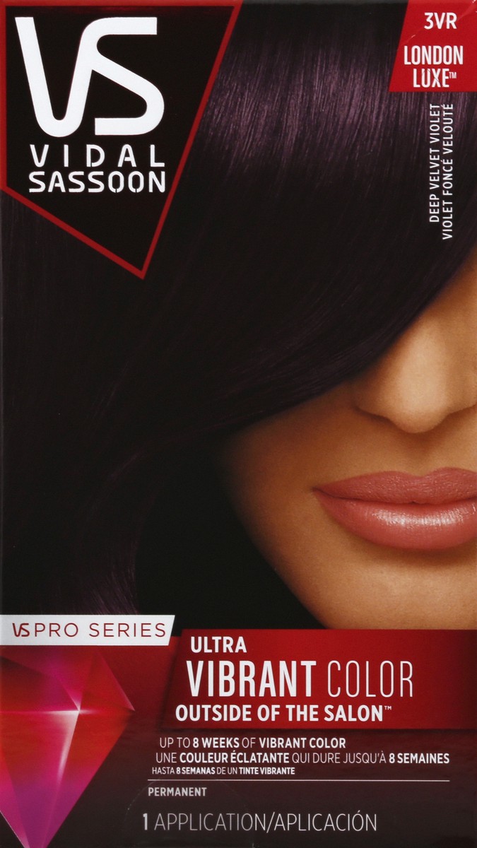 slide 5 of 6, Vidal Sassoon Pro Series London Luxe Deep Velvet Violet Ultra Vibrant Hair Color 3Vr, 1 ct