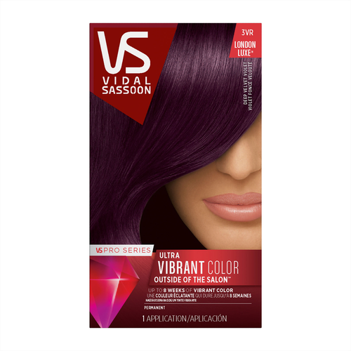 slide 1 of 6, Vidal Sassoon Pro Series London Luxe Deep Velvet Violet Ultra Vibrant Hair Color 3Vr, 1 ct