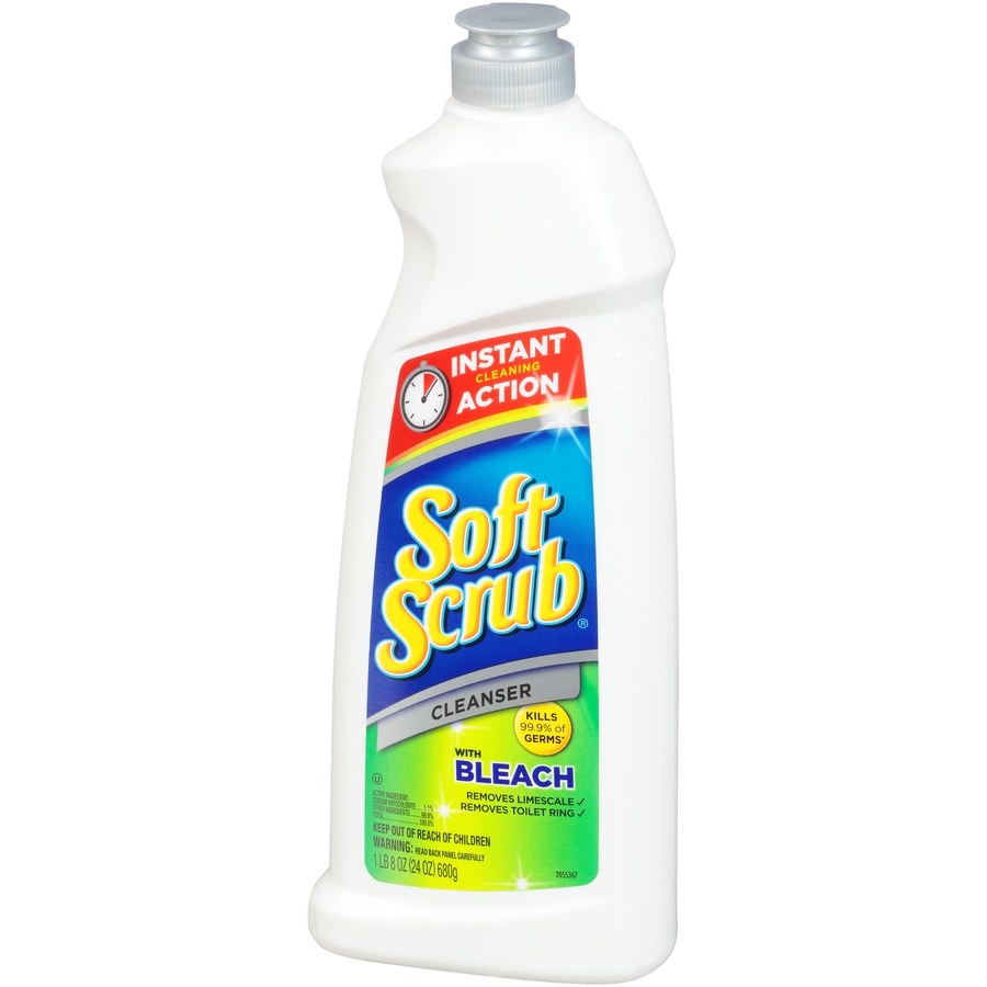slide 3 of 6, Soft Scrub With Bleach Cleanser, 24 oz