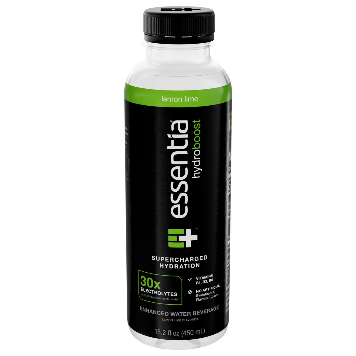 slide 6 of 14, ESSENTIA Hydroboost Enhanced Water Beverage Lemon Lime 15.2 oz. Sgl PET, 15.2 fl oz