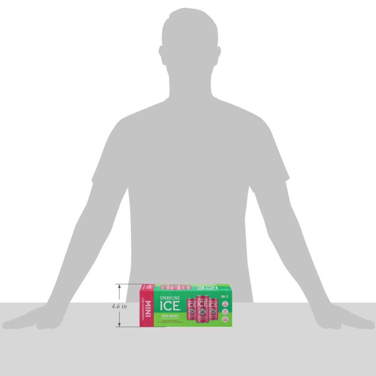 slide 10 of 15, Sparkling ICE Zero Sugar Kiwi Strawberry Mini Sparkling Water 10 - 7.5 fl oz Cans, 10 ct; 7.5 oz