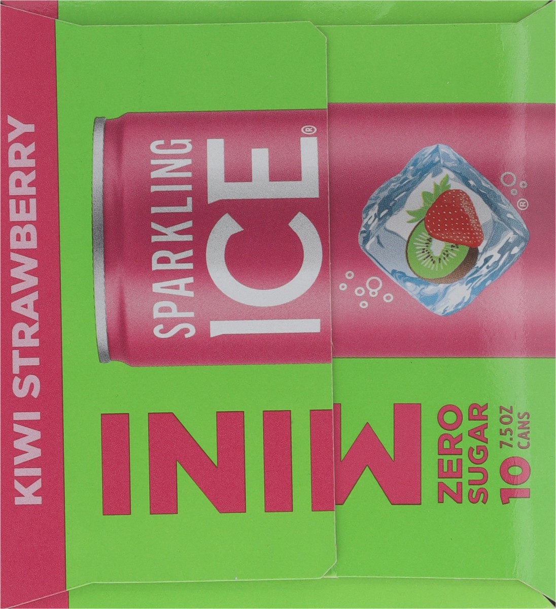 slide 8 of 15, Sparkling ICE Zero Sugar Kiwi Strawberry Mini Sparkling Water 10 - 7.5 fl oz Cans, 10 ct; 7.5 oz