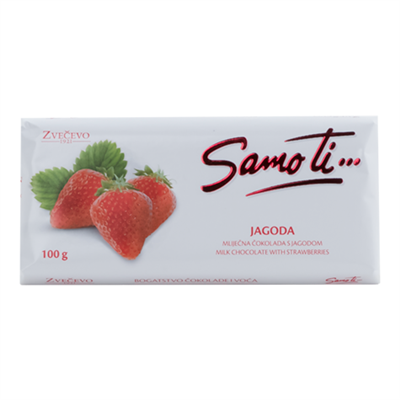 slide 1 of 1, Zvečevo Samo Ti Strawberry Choc, 1 ct