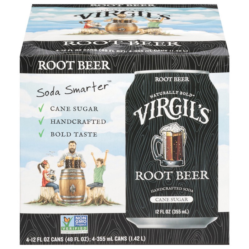 slide 1 of 1, Virgil's Root Beer, 4 ct