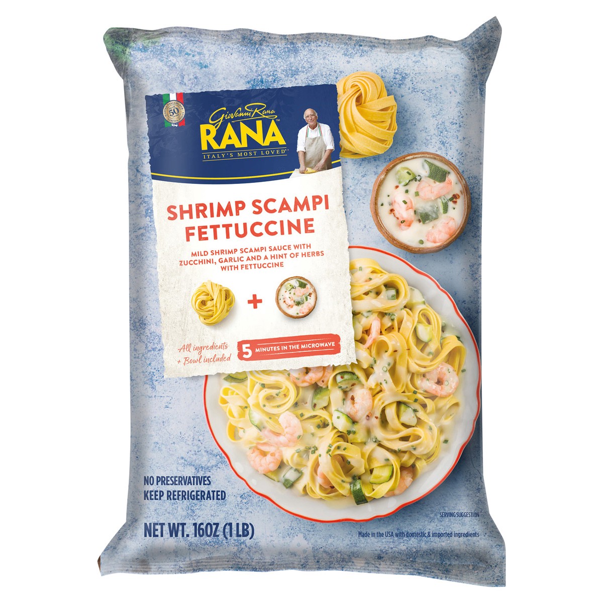 slide 2 of 11, Giovanni Rana Rana Shrimp Scampi Fettuccine, 16 oz