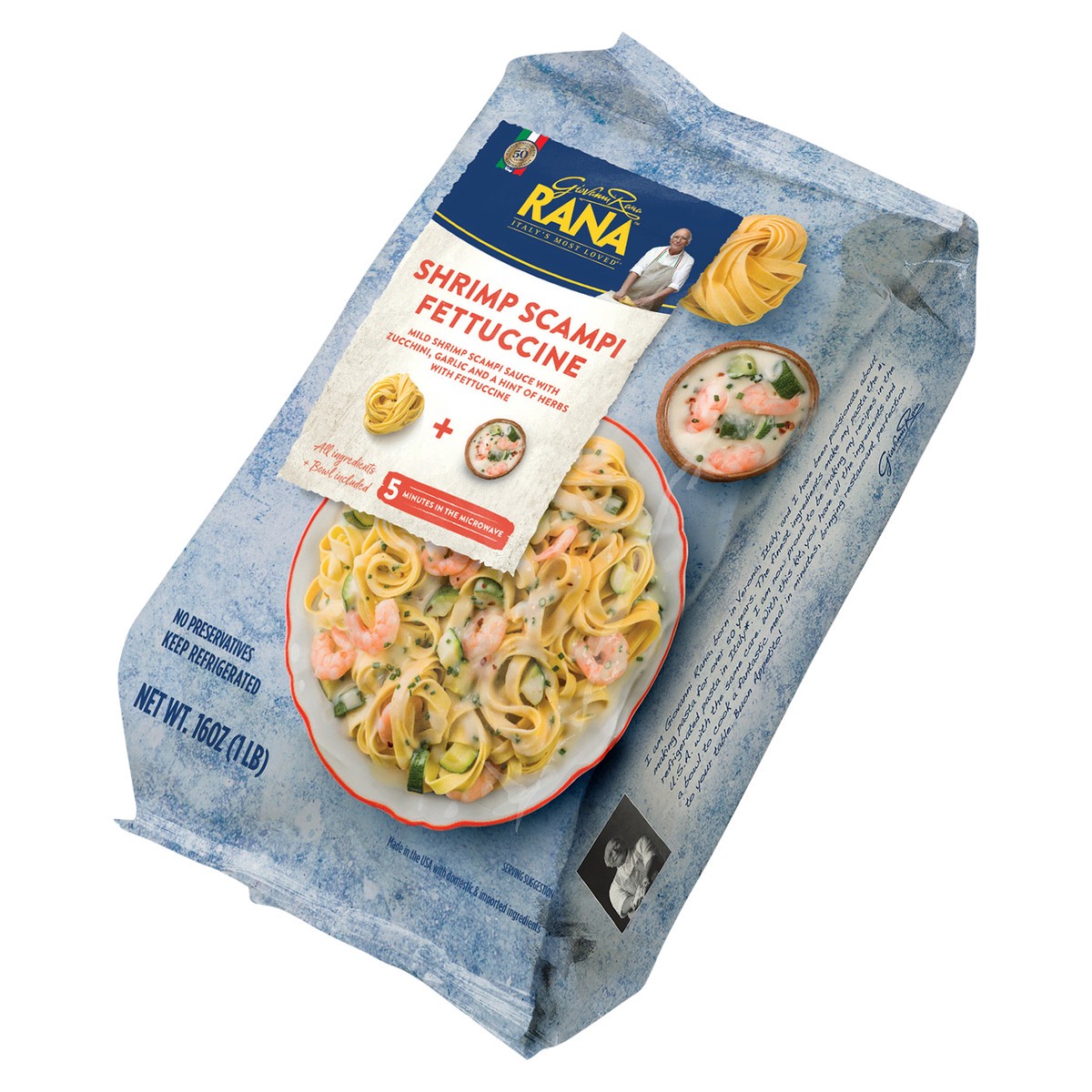 slide 4 of 11, Giovanni Rana Rana Shrimp Scampi Fettuccine, 16 oz