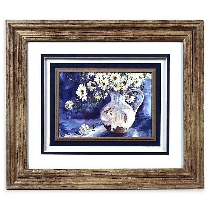 slide 1 of 2, Prinz Flowers Framed Shadow Box Art - Purple, 14 in x 12 in