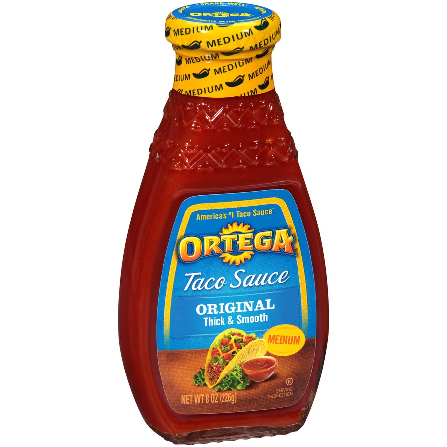 slide 5 of 8, Ortega Medium Thick & Smooth Original Taco Sauce 8 oz, 8 oz
