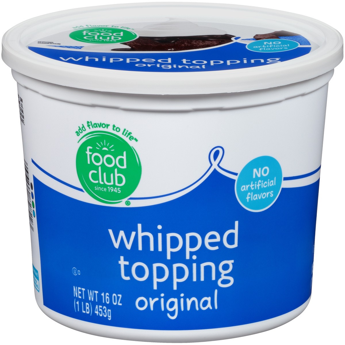 slide 1 of 10, Food Club Original Whipped Topping, 16 oz