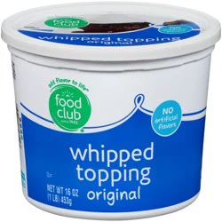 Food Club Original Whipped Topping 16 oz