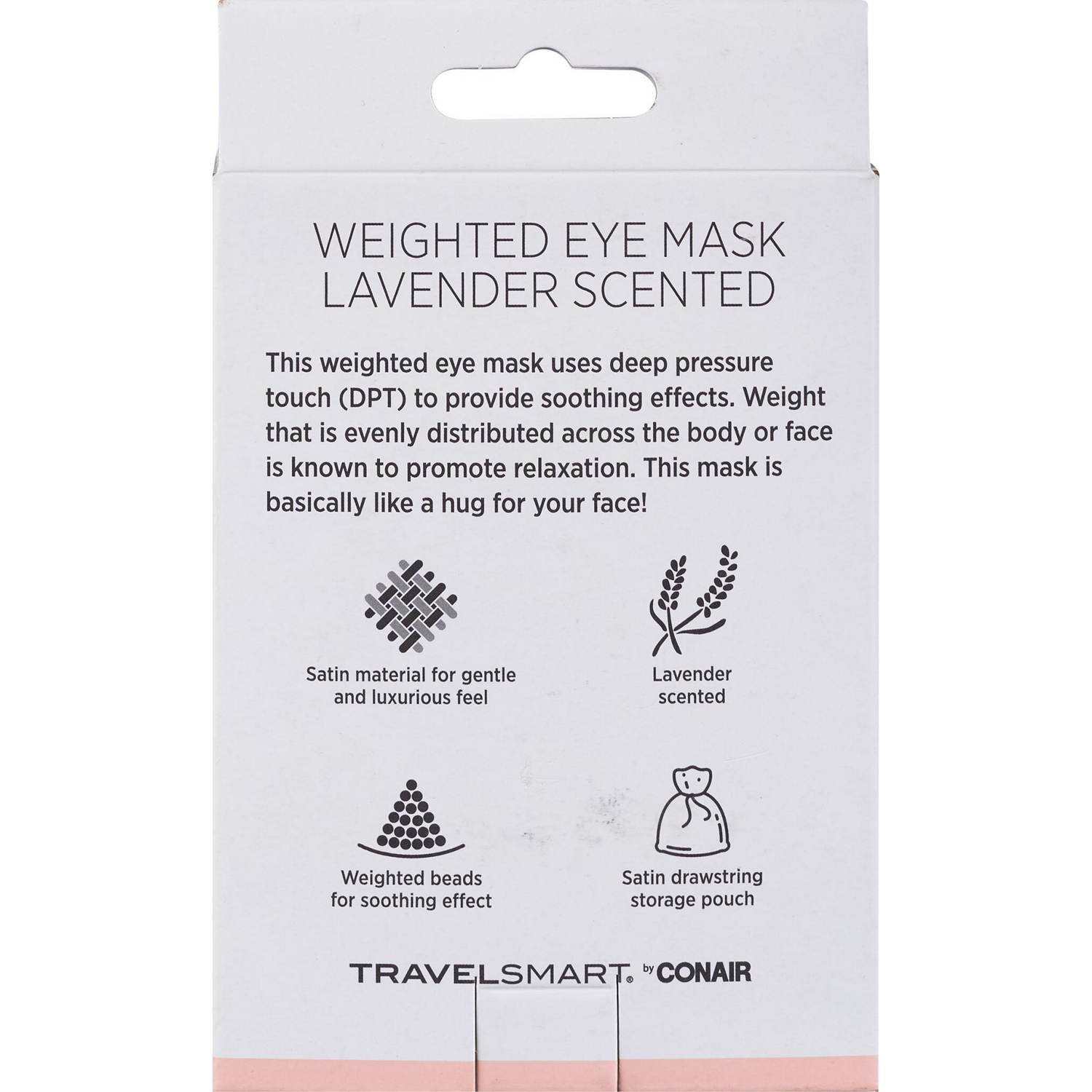 slide 2 of 3, Conair TravelSmart® Weighted Lavender Sleep Mask, 1 ct