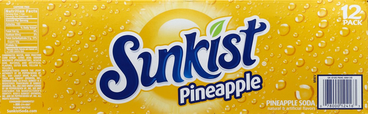 slide 7 of 7, Sunkist Soda - 12 ct, 12 ct