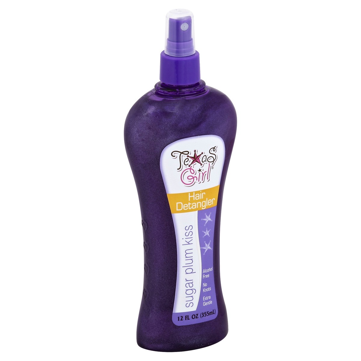 slide 4 of 4, Texas Girl Sugar Plum Kiss Hair Detangler, 12 oz