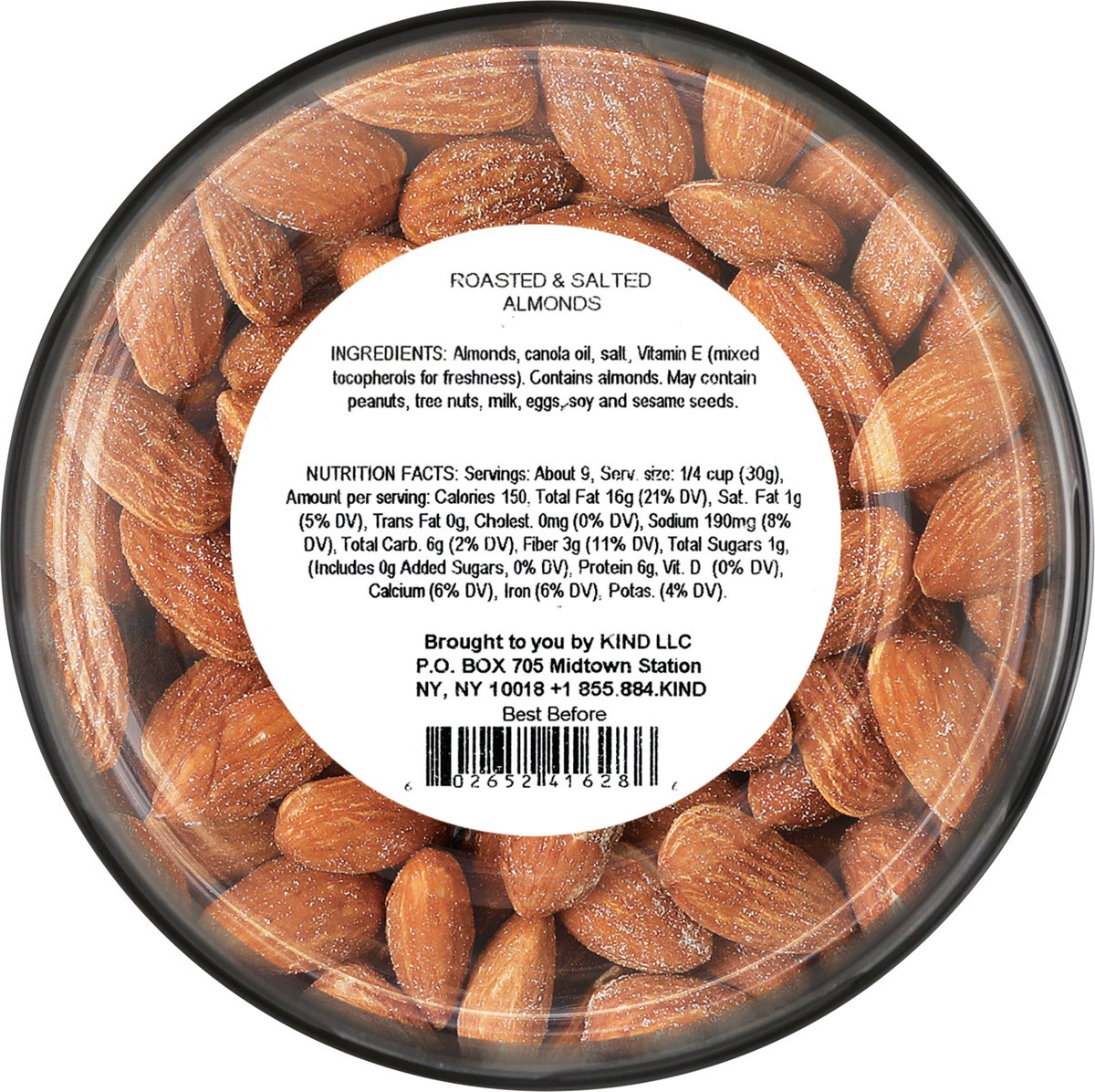 slide 4 of 4, Kind Roasted & Salted Almonds, 10 oz