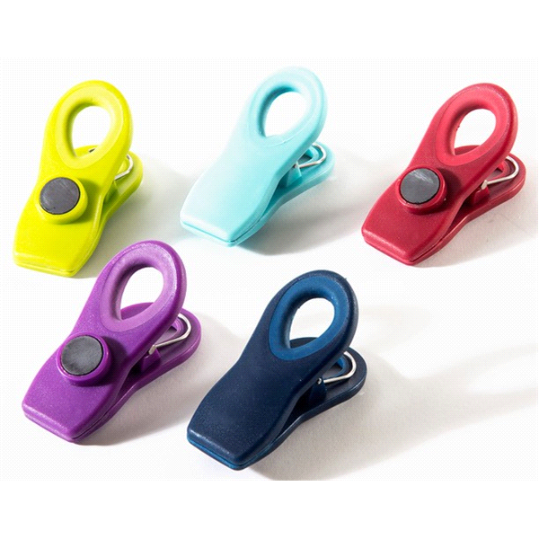 slide 1 of 1, Grand Gourmet & 5 Color Bag Clips With Magnet, 5 ct