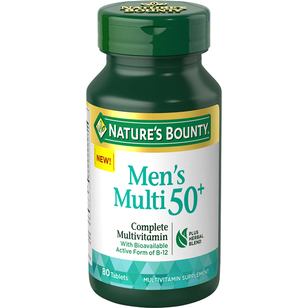 slide 1 of 1, Nature's Bounty 50+ Mens Vitamins, 80 ct