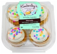 slide 1 of 1, Kimberley's Bakeshoppe Birthday Cupcakes, 4 ct; 11.5 oz