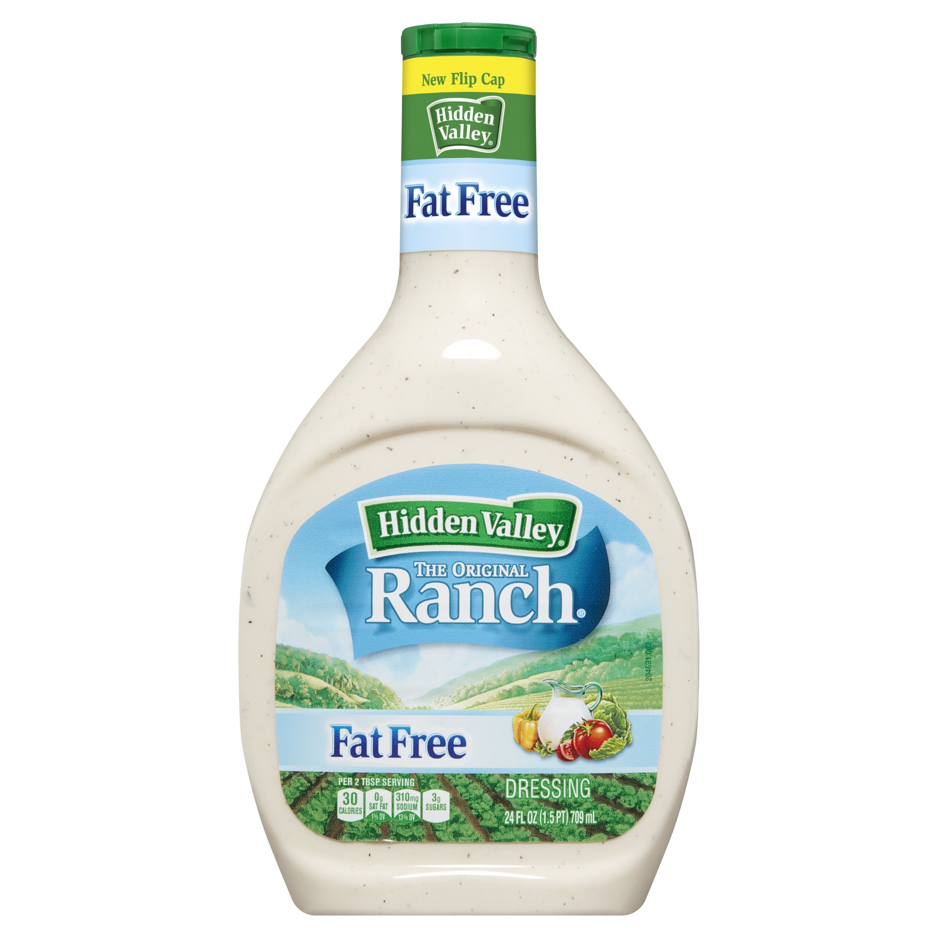 slide 1 of 1, Hidden Valley Fat Free Original Ranch Dressing, 24 oz