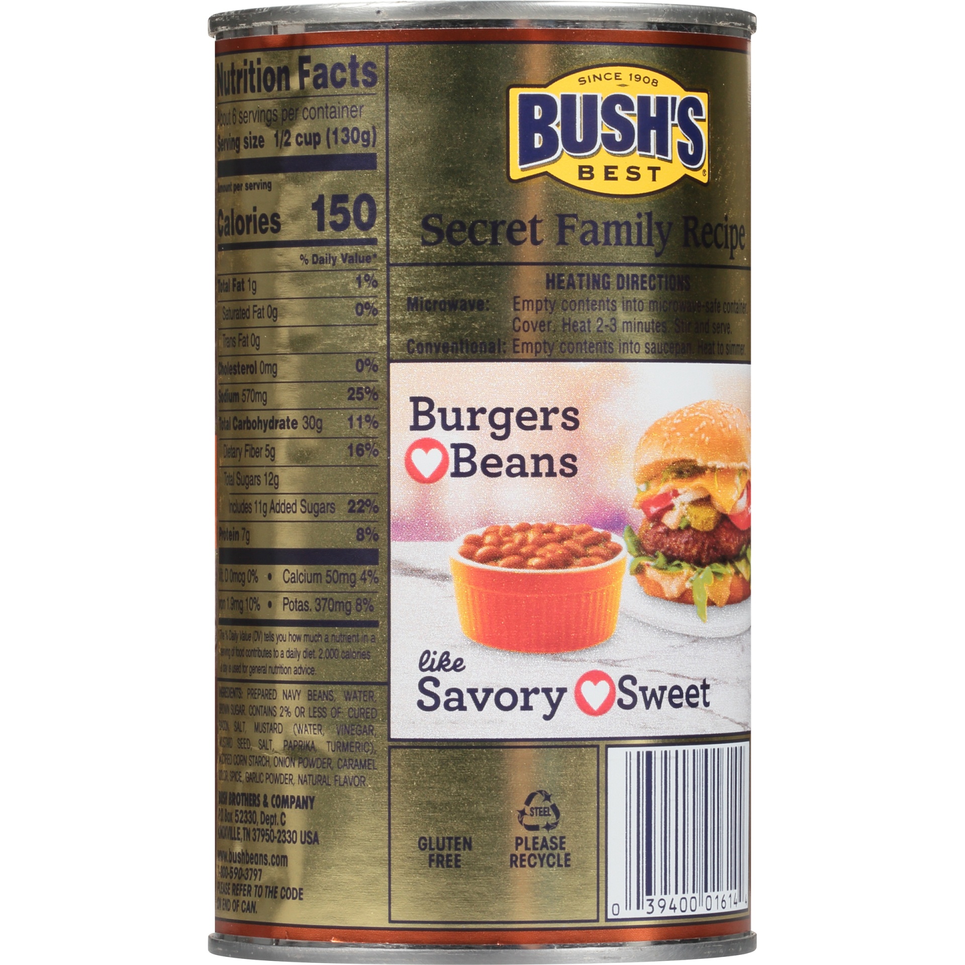 slide 6 of 6, Bush's Best Original Baked Beans, 28 oz