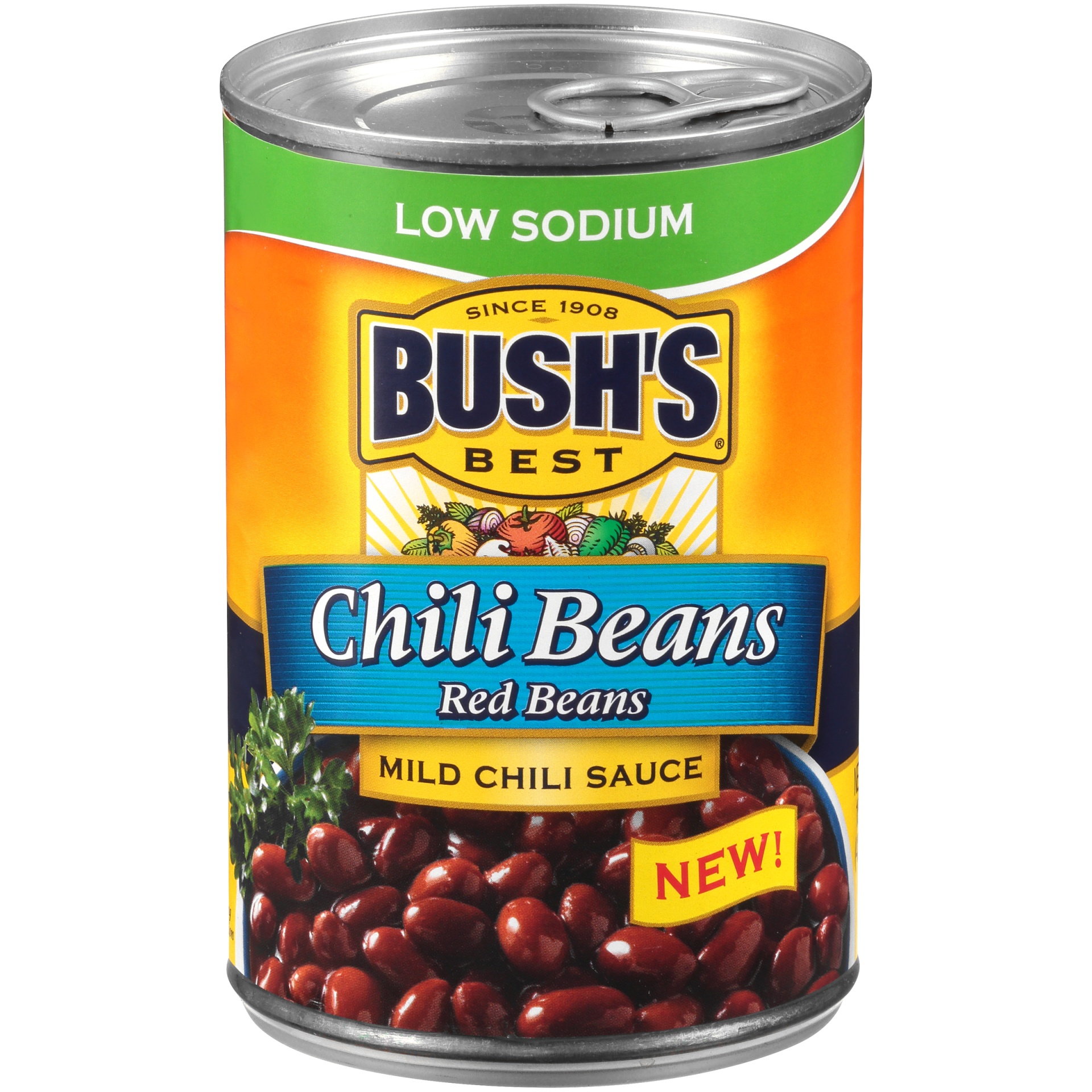 slide 5 of 5, Bush's Best Bush's Low Sodium Red Beans in a Mild Chili Sauce 15 oz, 15 oz