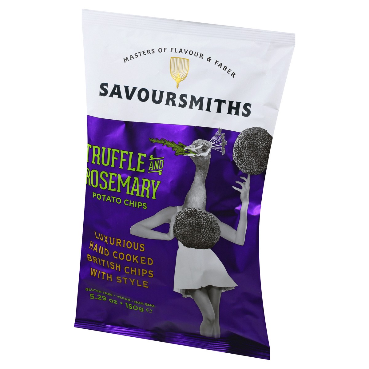 slide 8 of 13, Savoursmiths Truffle and Rosemary Potato Chips 5.29 oz, 5.29 oz
