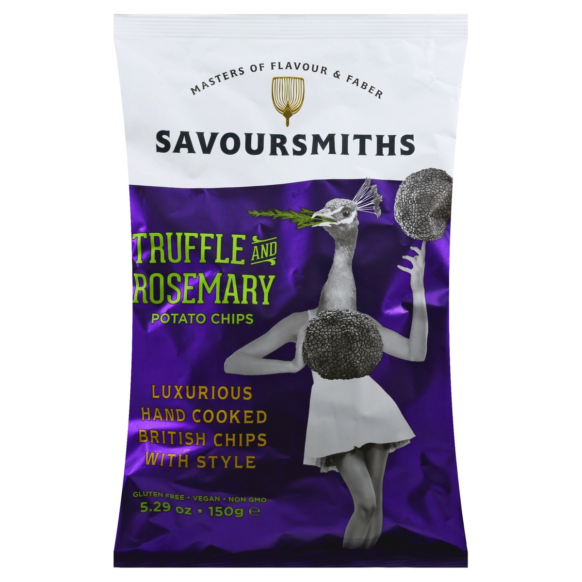 slide 7 of 13, Savoursmiths Truffle and Rosemary Potato Chips 5.29 oz, 5.29 oz