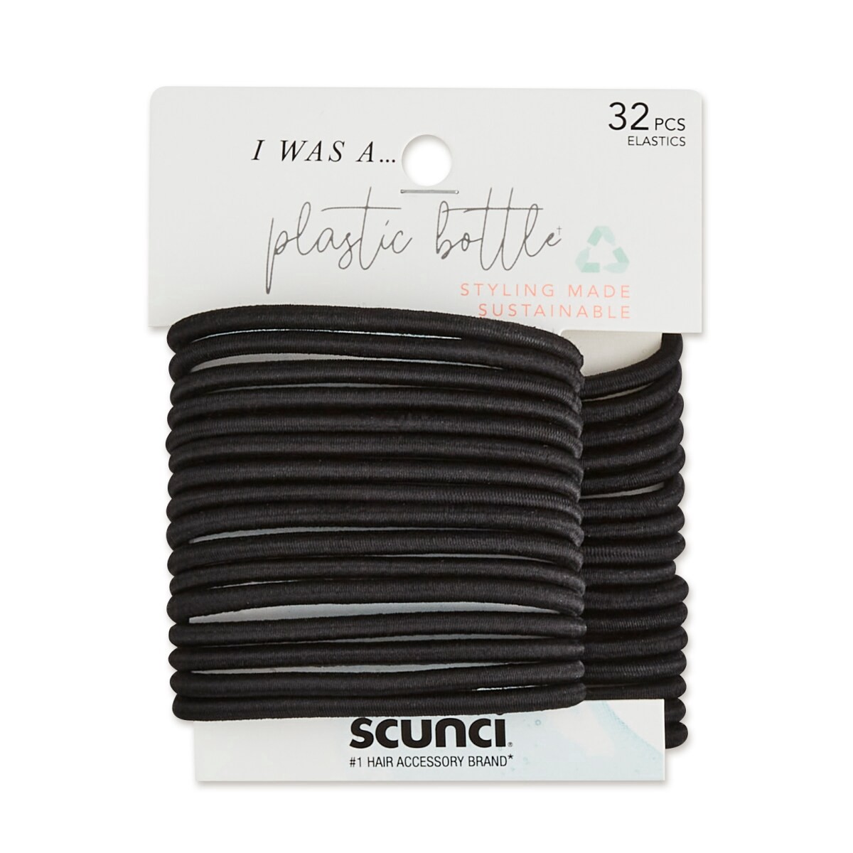 slide 1 of 1, scünci Scunci Consciously Minded Elastics, 32 ct