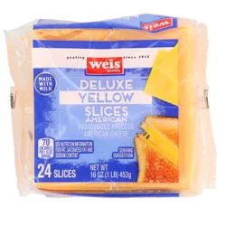 Weis Quality Yellow American Deluxe Single Cheese