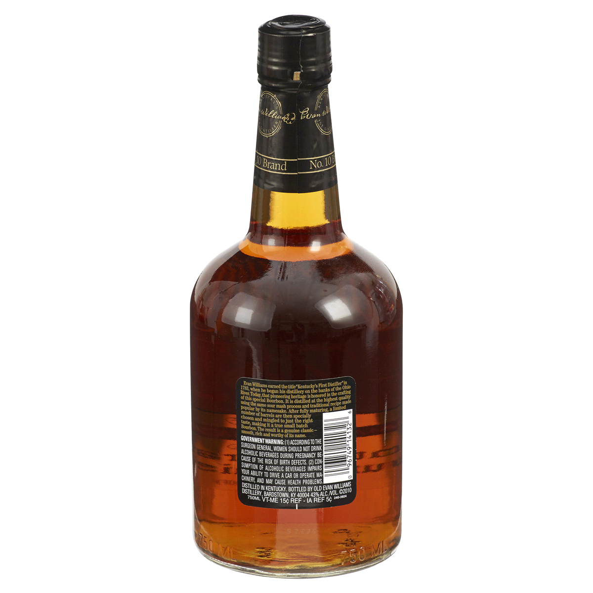 slide 2 of 2, Evan Williams Bourbon 10Yr, 750 ml