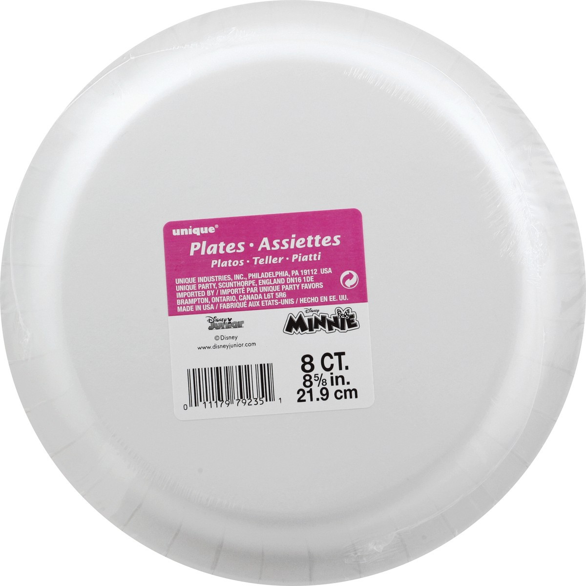 slide 7 of 11, Unique 8-5/8 Inch Disney Junior Minnie Plates 8 ea, 8 ct