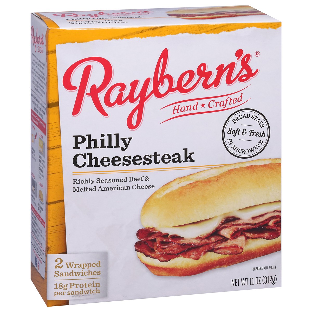 slide 12 of 16, Raybern's Philly Cheesesteak Sandwiches 2 ea, 11 oz