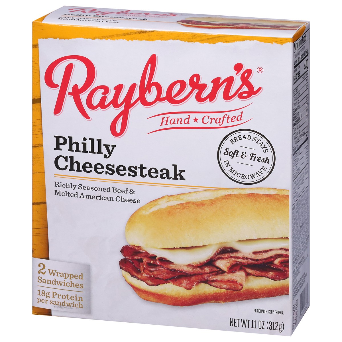 slide 9 of 16, Raybern's Philly Cheesesteak Sandwiches 2 ea, 11 oz