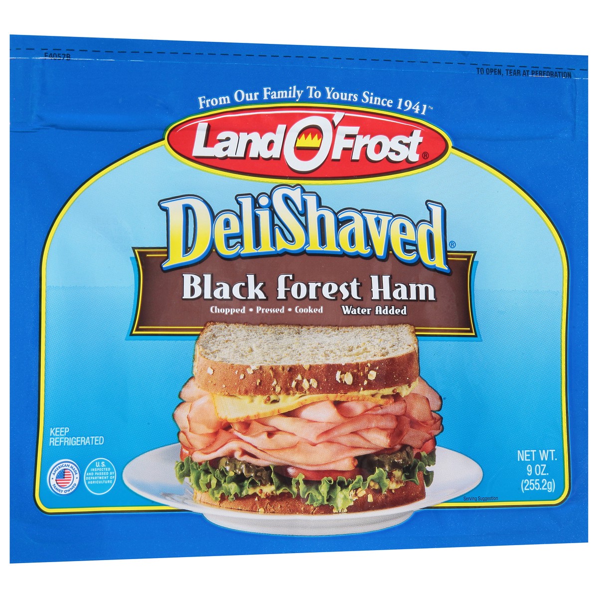 slide 4 of 9, Land O' Frost DeliShaved Black Forest Ham 9 oz, 9 oz